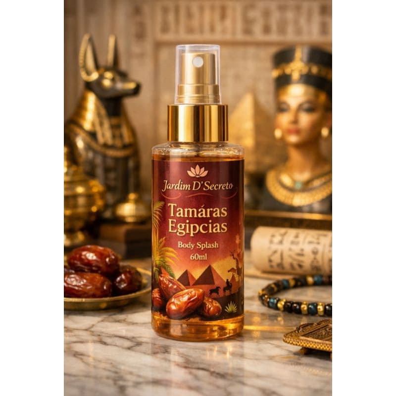 Segredo do Egito Body Splash Tâmaras Egípcias 60ml Jardim D’ Secreto Feminino Doce Luxuoso