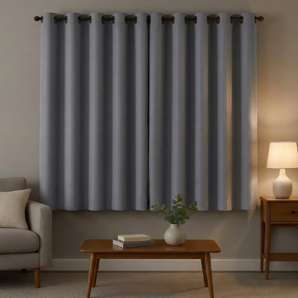Cortina Corta Luz 100% Blackout PVC 2,20 m x 1,30 m Sala Cozinha Quarto Decoração