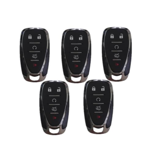 KIT C/5 CARCAÇAS DE CHAVE CANIVETE GM 4B + 1 BUZINA TRACKER CRUZE COM LÂMINA - ACOMPANHA ADESIVO DE ALUMÍNIO