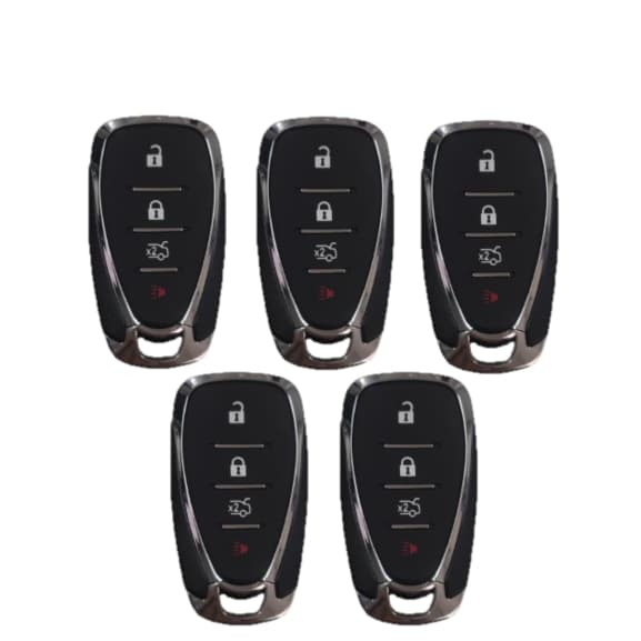 KIT C/5 CARCAÇAS DE CHAVE CANIVETE GM 4B TRACKER CRUZE COM LÂMINA - ACOMPANHA ADESIVO DE ALUMÍNIO