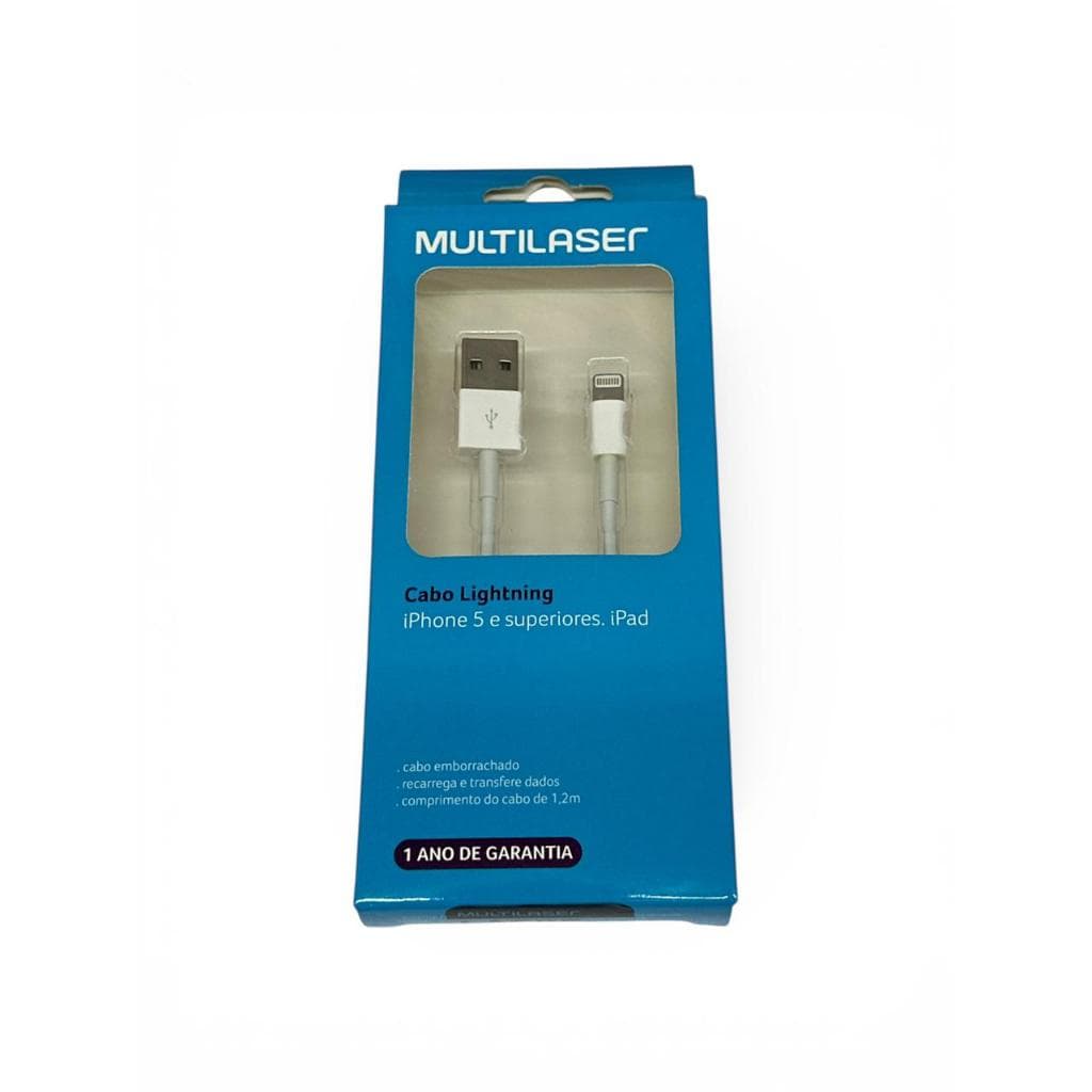 Cabo compativel Lightning USB 2.0 1,2 metros WI256 - Multilaser
