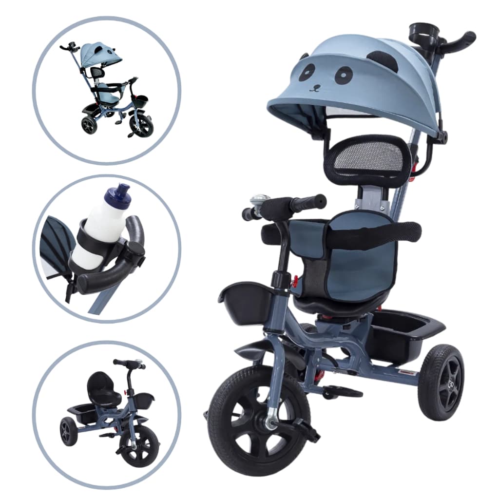 Triciclo Infantil Passeio Ajustável Giratório 360 Até 0-50kg