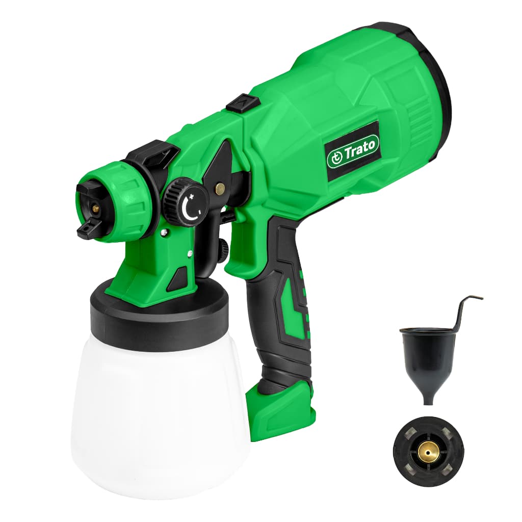 Pistola Elétrica Pulverizadora Paint Power HVLP 550W 800ml Trato Bico 1,8mm