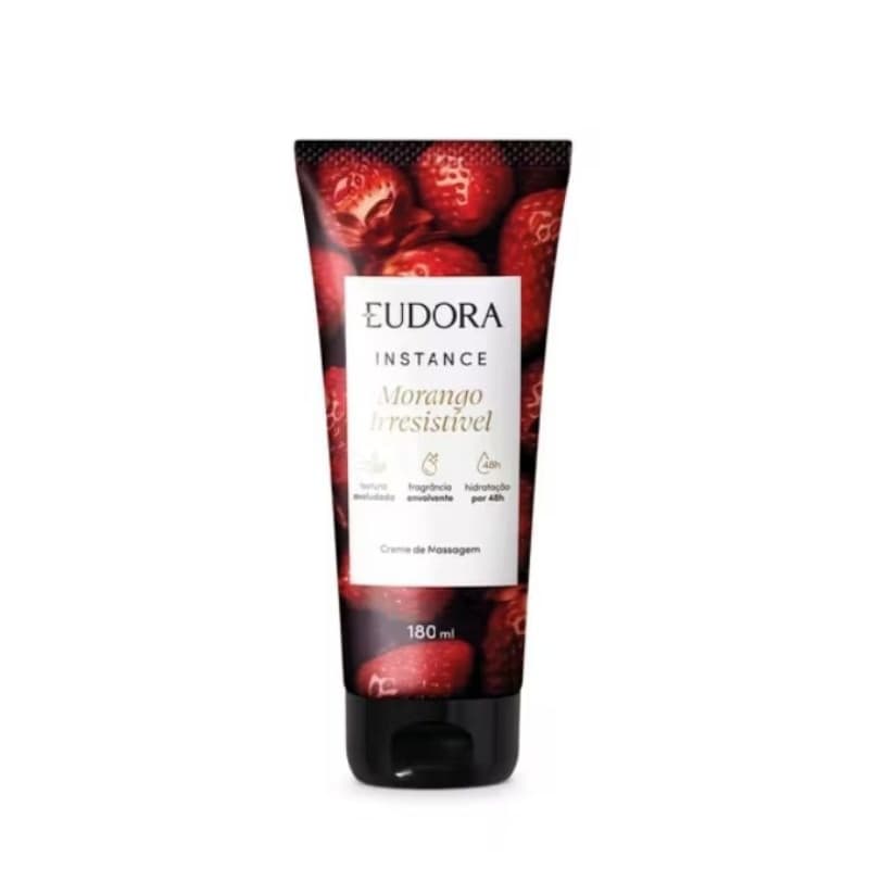 Creme de Massagem Eudora Morango Irresistivel