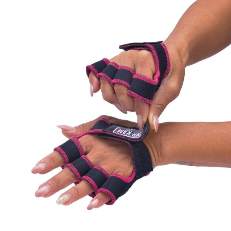 Par Luva Neoprene Rosa Fitness Academia Musculação Proteção