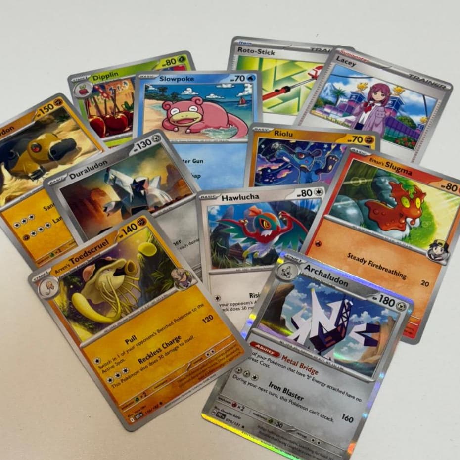 10 cartas Pokémon + 1 Brilhante - TODAS AMERICANAS em inglês ORIGINAIS