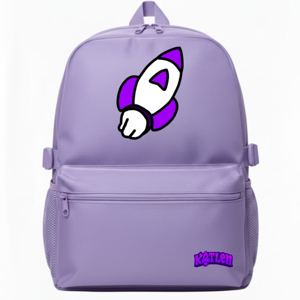 Mochila Escolar Adulto Katlen Emily Vick Youtuber Estampada Infantil Nylon Lançamento Volta Aulas