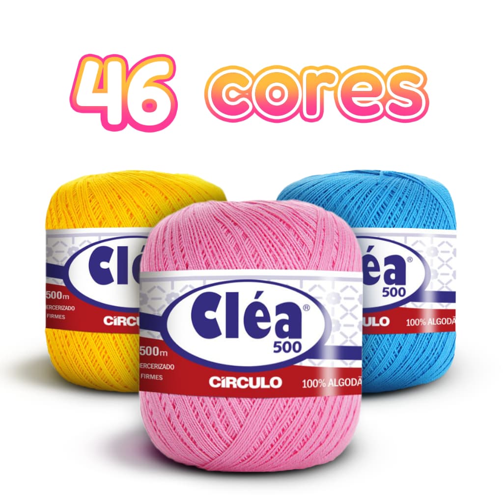 Fio Linha Clea 500 Círculo 100g Ideal - Croche/Trico/Bordado - Envio em 24 horas - Pronta entrega