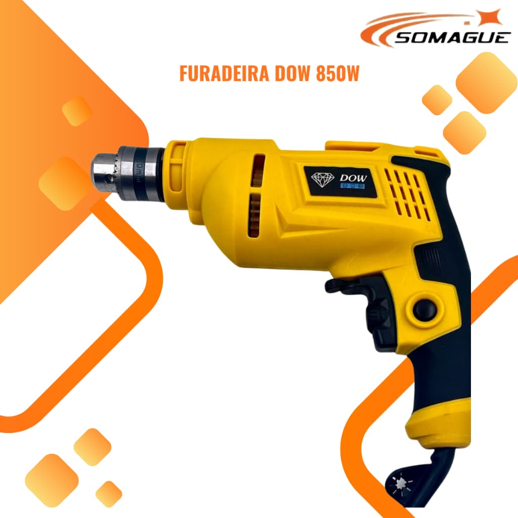 Furadeira  e Parafusadeira  220v 850W Mandril Chave 10 mm