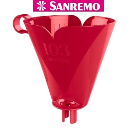 Suporte para Filtro de Café 103 Sanremo  Plástico Resistente, Livre de BPA, Encaixe para Bule e Garrafa Térmica