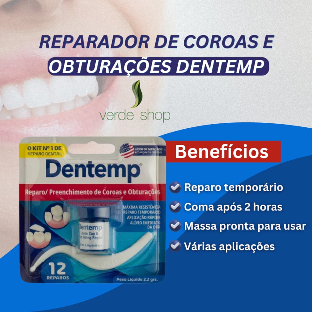 Reparador de Coroas e Obturações Dentemp Ref.: 2551