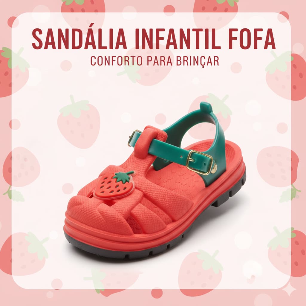 Sandália Baby Menina Ideal Para Bebes Em Fase De Aprendizado Conforto Estavel Uso Diario Infantil