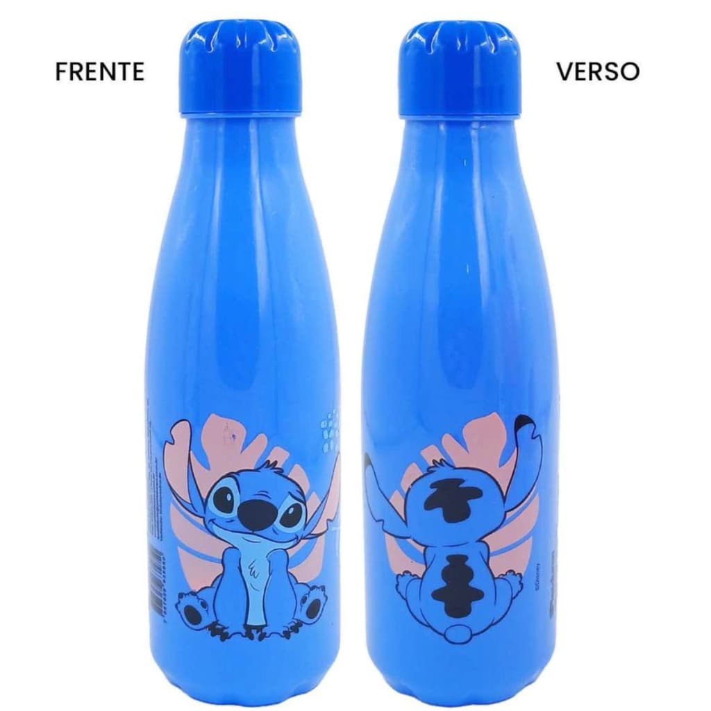 Garrafa Stitch Disney 600ml Escola Passeio - Squeeze
