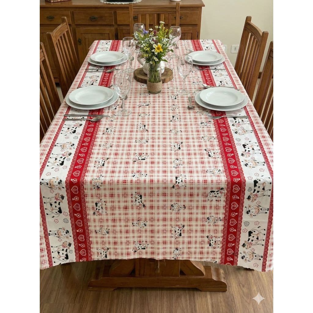 Toalha de mesa Decorativa Estampada 6 lugares Conforto e Estilo Imperdível
