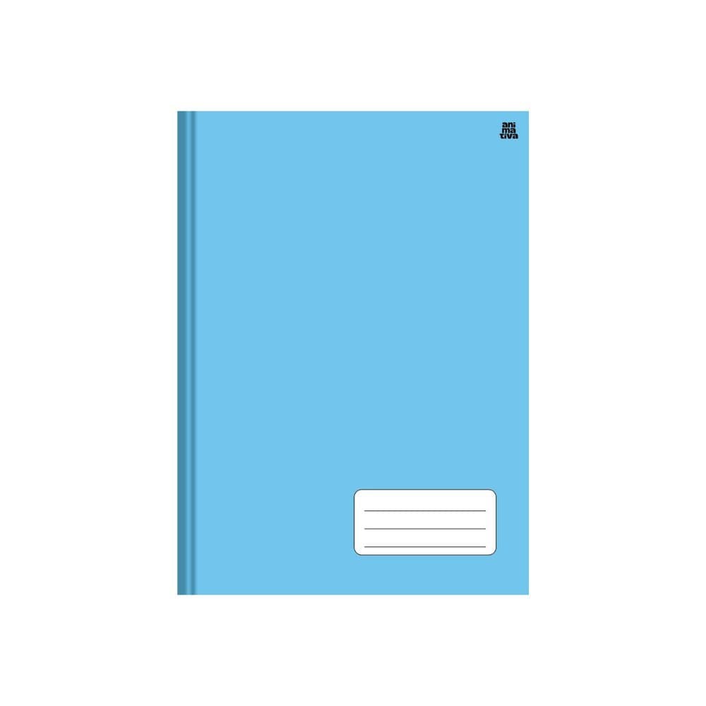 Caderno pequeno costurado Capa Dura – Azul, escolar