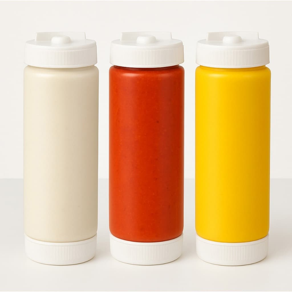 Bisnaga Fifo Invertida Para Molhos 1000ml