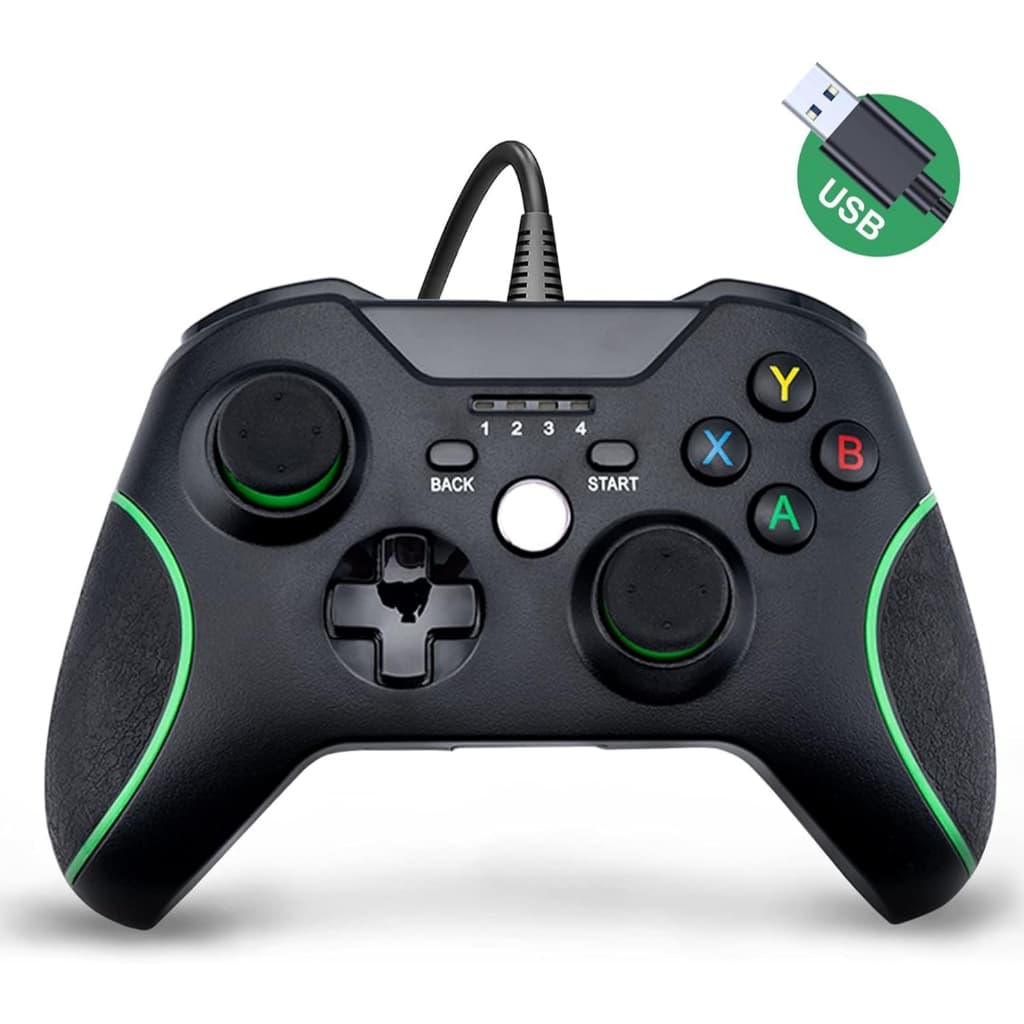Controle Xbox One Com Fio USB Compatível PC Windows Alta Precisão Vibração Gamer Xbox