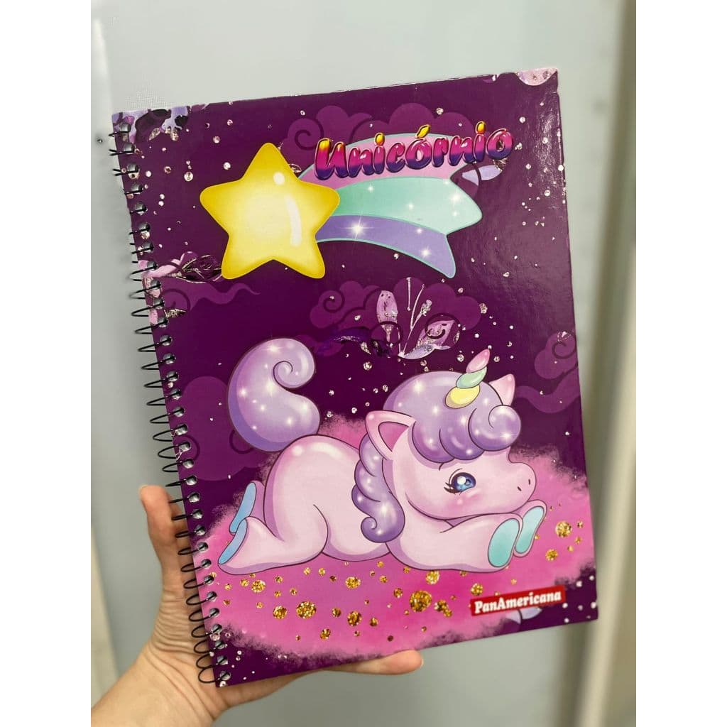 Caderno Universitário Unicórnio 96 folhas - Panamericana