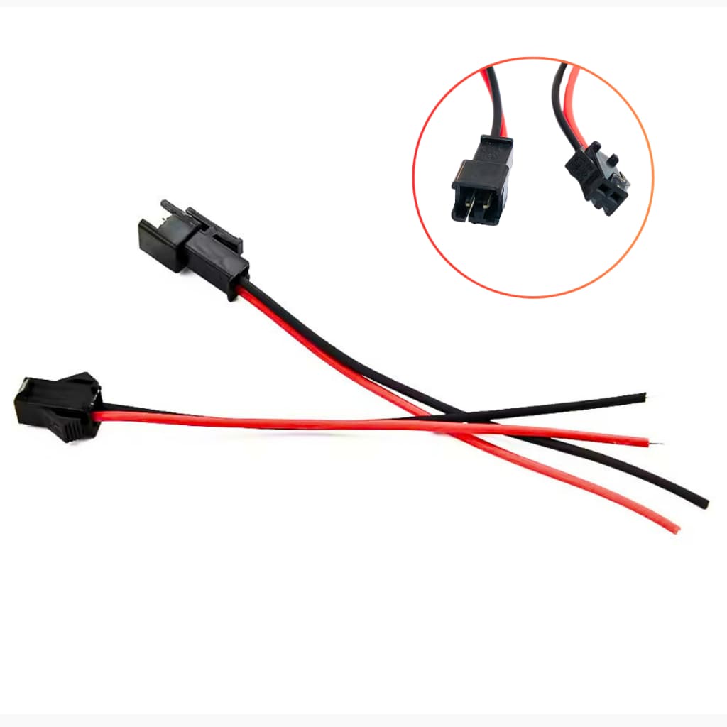 Conector rápido dois pinos macho e femea para fita LED monocor 12-24V
