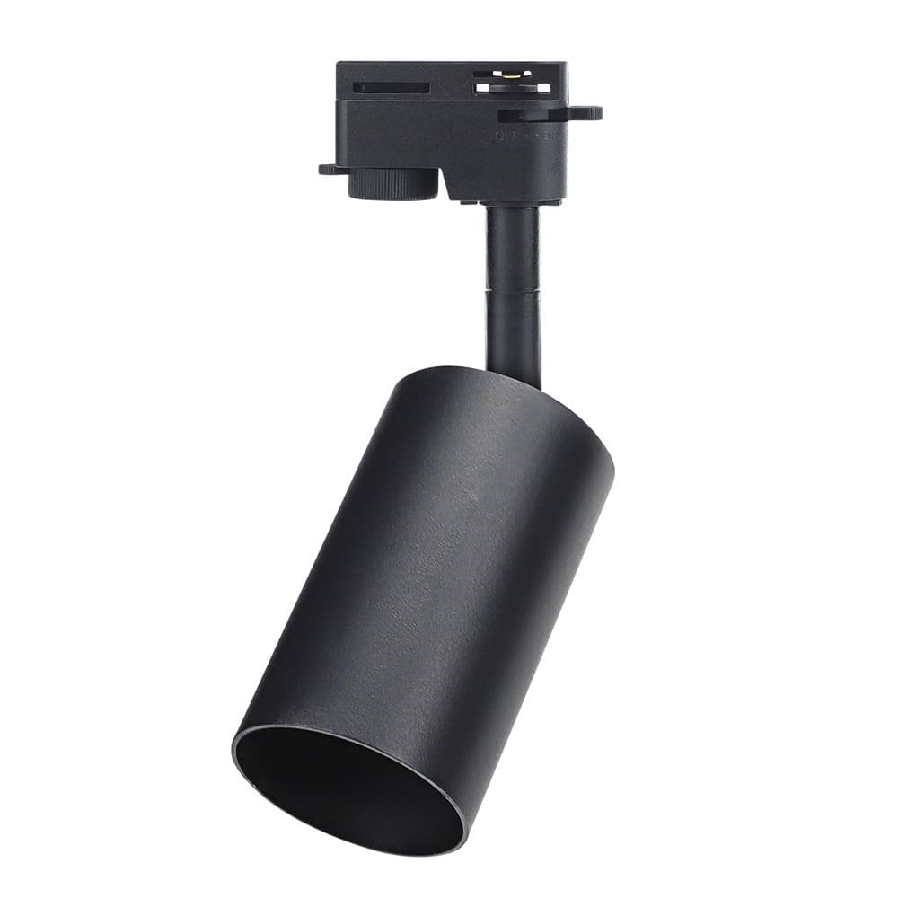 Spot Lampada 50W Bivolt Eletrificado De Aluminio Direcionavel Para Trilho PAR20 E27 Preto Blumenau