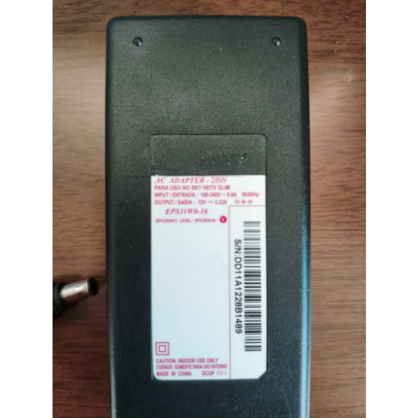 Fonte 12V 2.33A 28W 100-240V 0.8A 50/60HZ ( Usado ) ( Cod 45 )