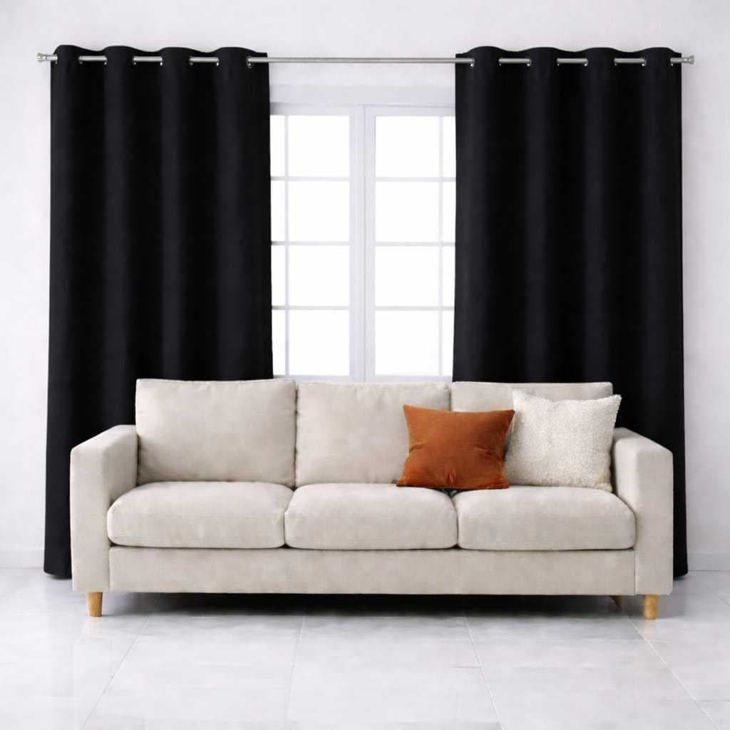 Cortina De Sala e Quarto  Para Varão 2,20m Larg x 1,30m Alt Pvc Blackout Corta 100% a Luz Envio Imediato