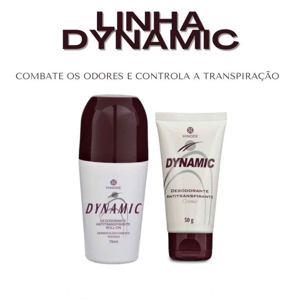 Desodorante Antitranspirante Creme e Rolon Hinode - Linha Dynamic