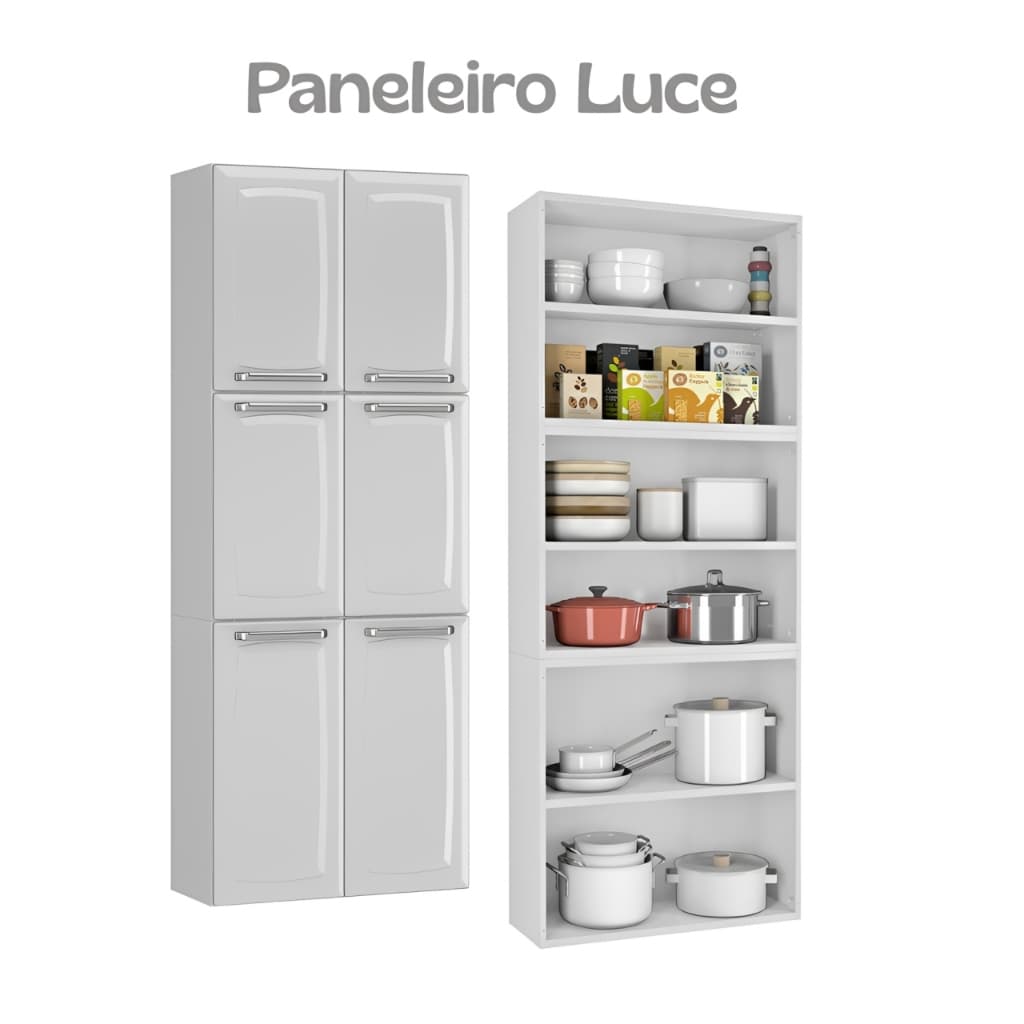 Armário de Cozinha Paneleiro Itatiaia 6 Portas Aço