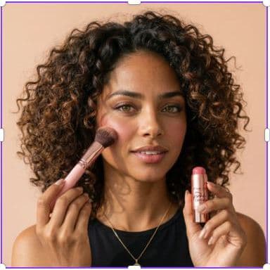 Blush em Bastão Pink 21 Pink Cover Stick – 6 Cores Cremosas com Efeito Natural e Toque Aveludado