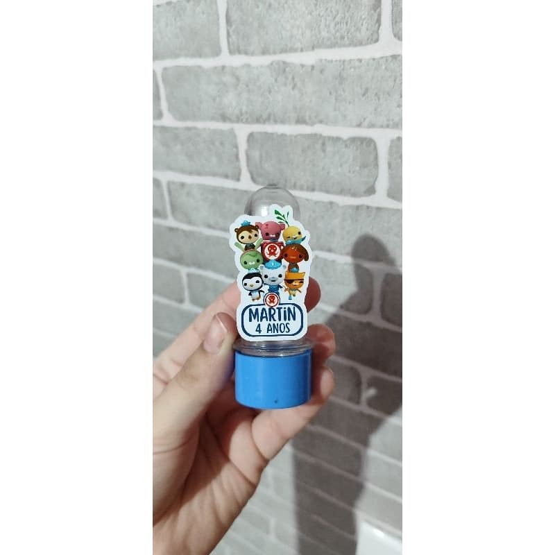 Apliques para mini tubete de 8cm personalizado qualquer tema, aniversário lembrancinhas de festa chá