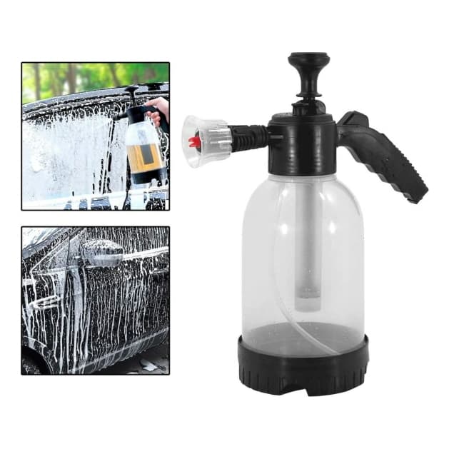 Pulverizador Manual Snow Foam 2 Litros Borrifador Espuma Lavadora Com 2 Bicos Profissional