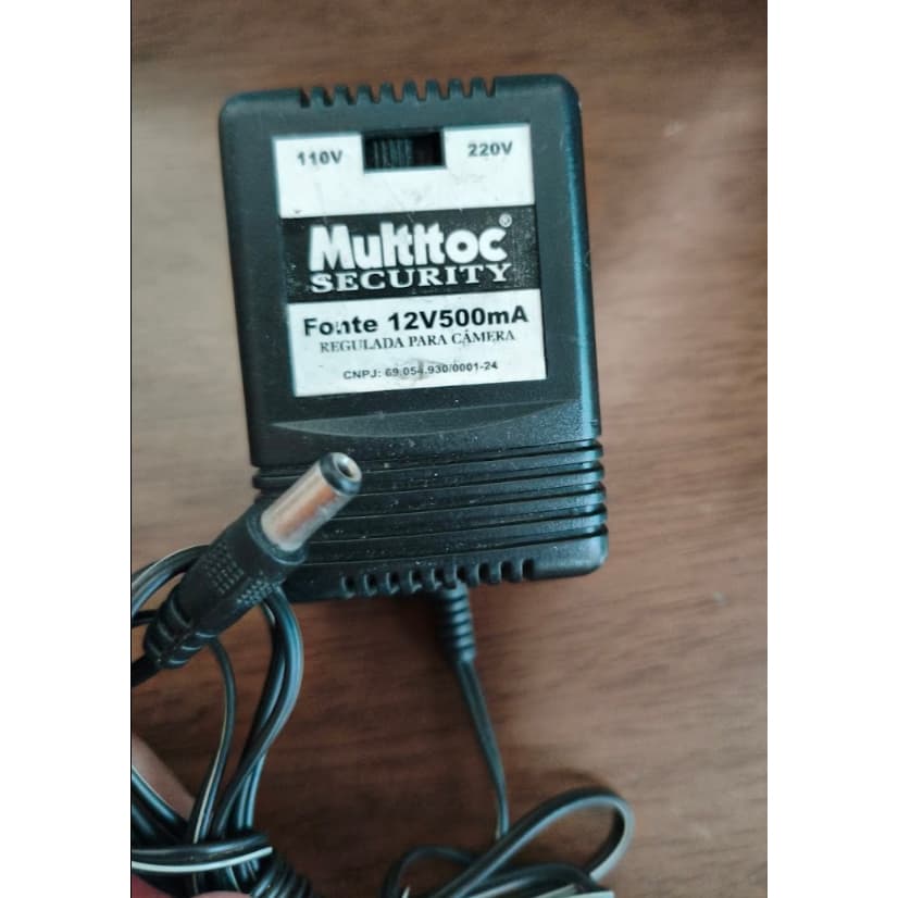 Fonte chaveada 12v 500mA para camera ( Usado ) ( Cod 48 )