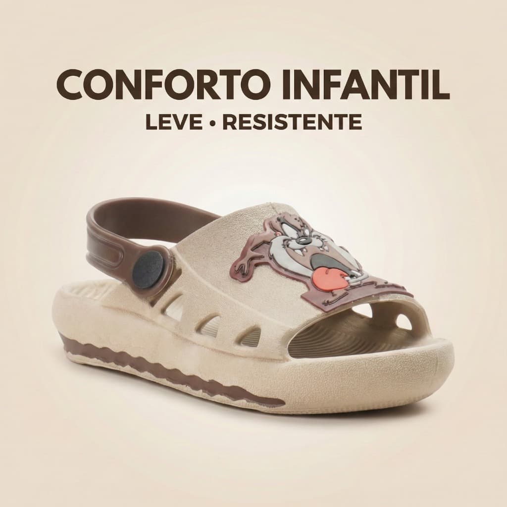 Sandália Baby Menino Para Bebes Em Movimento Com Caminhar Seguro Conforto