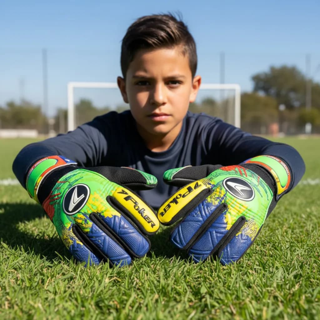 Luva de Goleiro Infantil Poker Infinity Junior infantil Multiterreno - Original Training