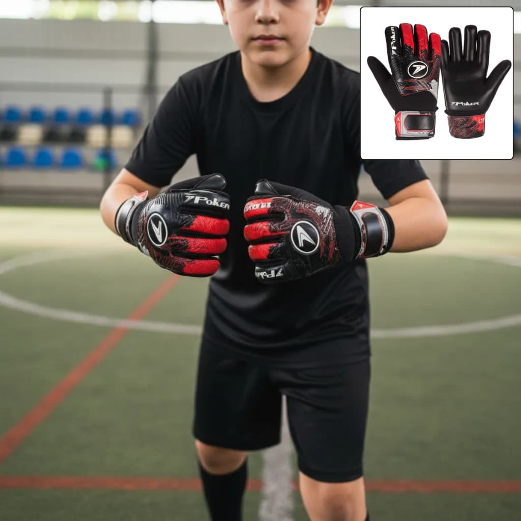 Luva Infantil De Goleiro Futebol Futsal Poker Infinity Junior Training