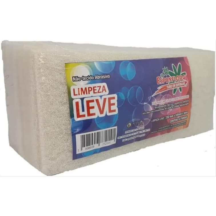 Fibra de Limpeza Leve com 10UN Esponflora