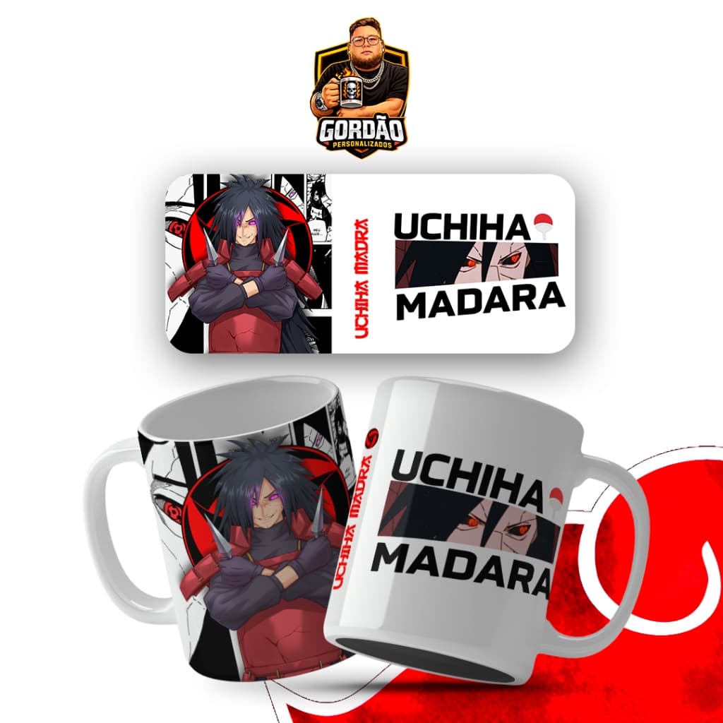 Caneca Personalizada Naruto Madara Xícara Personalizada