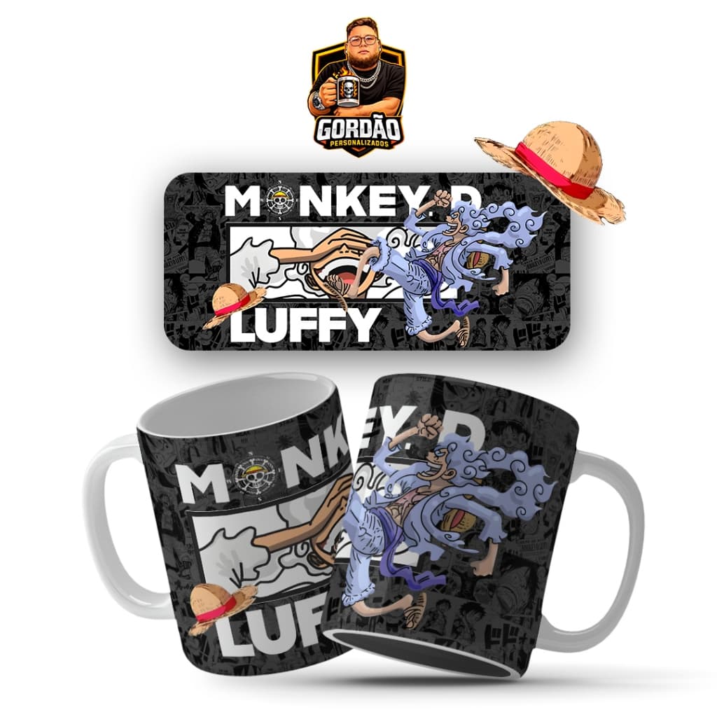 Caneca Personalizada One Piece Monkey D. Luffy Xícara Personalizada