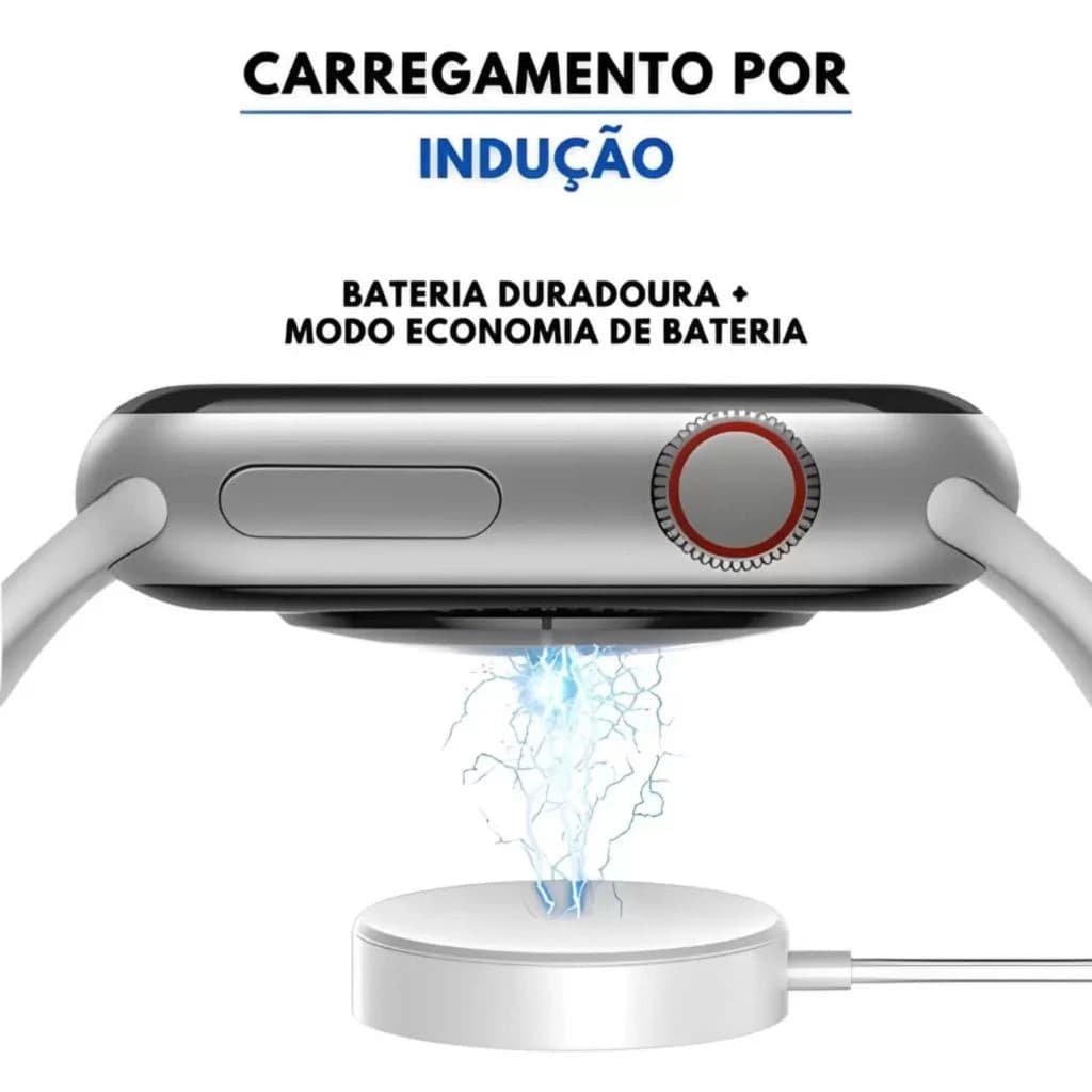 Smartwatch W69+ Plus Ultra 2024 + Pulseira + Tela Super Amoled MicroWear