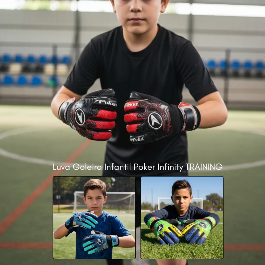 Luva De Goleiro Infinity Multiterreno Futebol Futsal Society Adulto Infantil