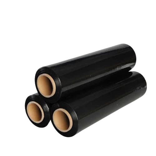 Kit 3 Bobina Filme Stretch Preto Tubete 500x30mic C/ 200m 3kg