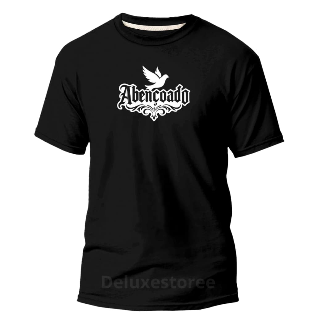 Camiseta Masculina Unissex Abençoado Camisa Algodão 30,1 Para Qualquer Ocasião