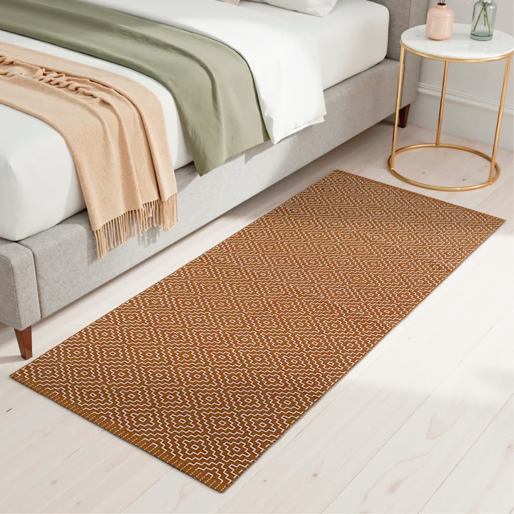 Tapete Moderno Beira Cama Quarto Corredor 0,75cm x 1,40m Tramê Luxo