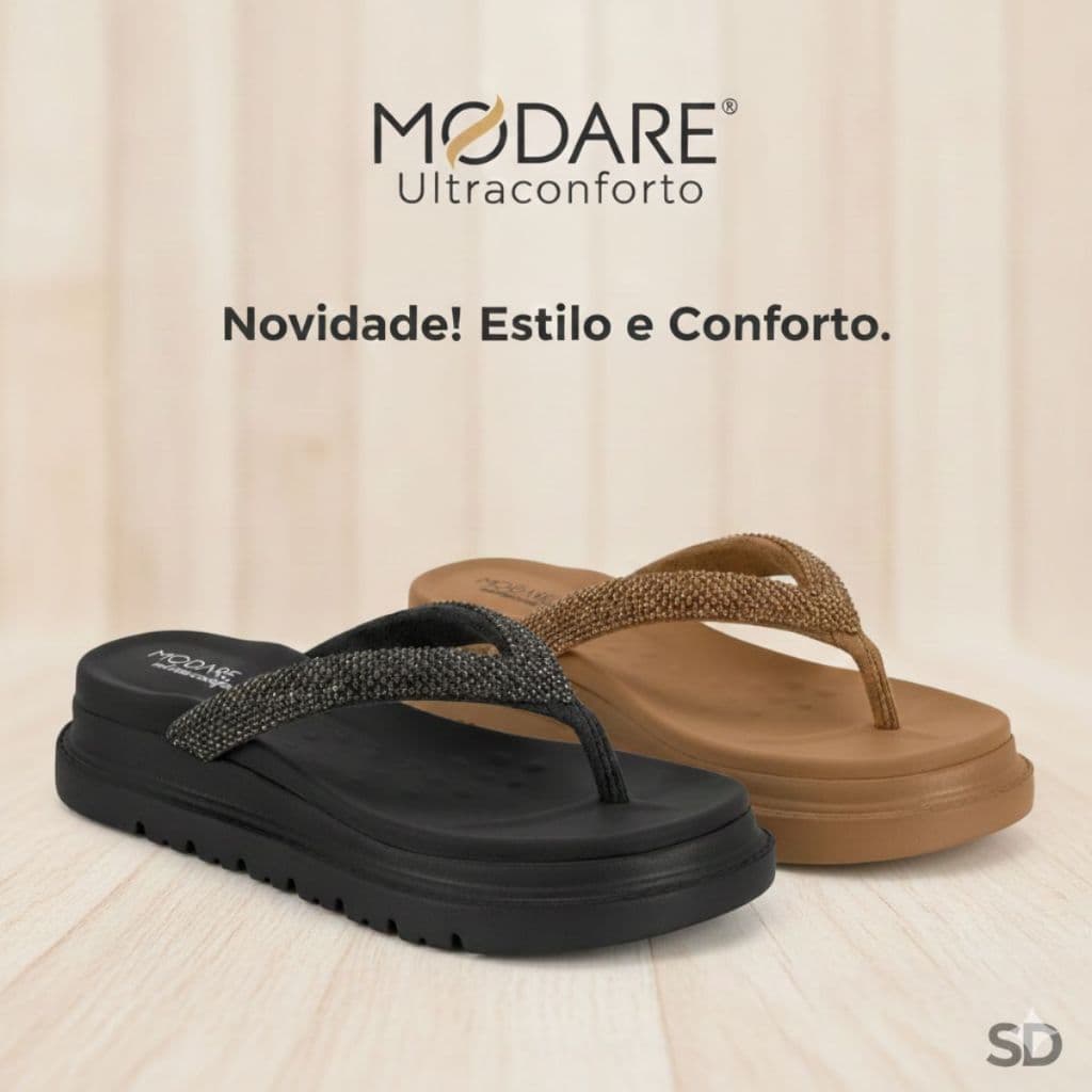 Tamanco Modare Feminino Casual Moderno Elegante Vaersátil Moderno Plataforma Macio Original