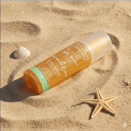 Body Splash Miss Rôse com Glitter Charme da Barra 200ml Perfume Iluminador - CHARME DA BARRA