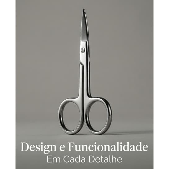 Tesourinha Profissional para Design de Sobrancelhas – Corte Preciso e Acabamento Fino