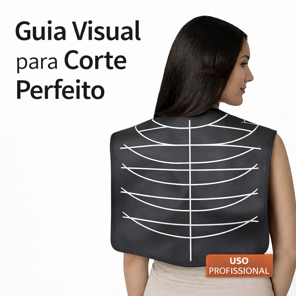 Capa Profissional Geométrica – Guia Visual para Corte Perfeito | Salão e Barbearia