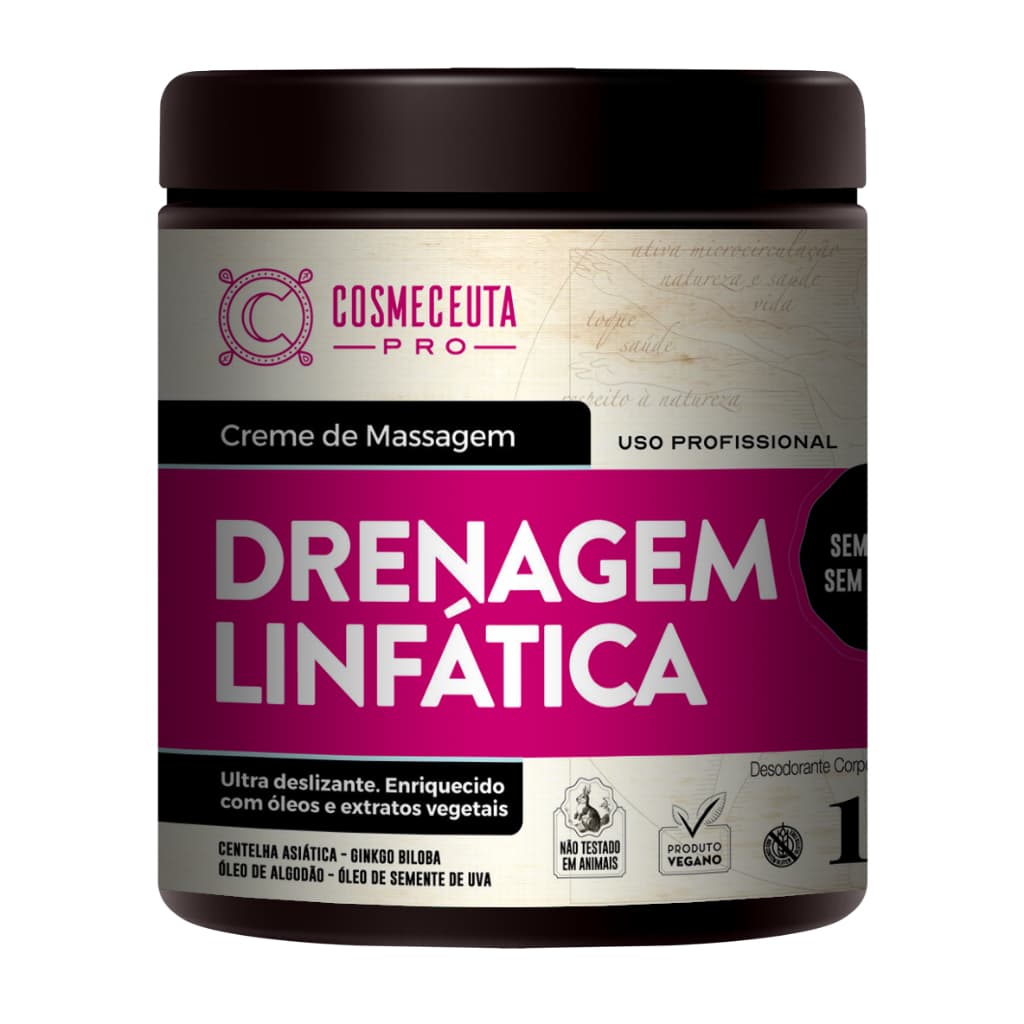 Creme Drenagem Linfática 1Kg Cosmeceuta