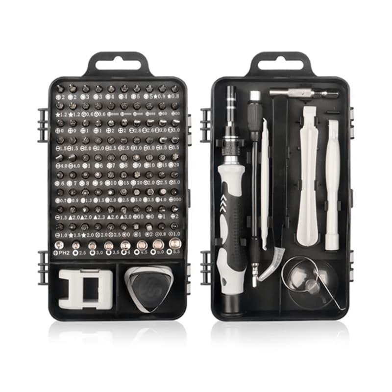 Kit Chave Multiuso 115 em 1 Ferramentas de Precisão Profissional