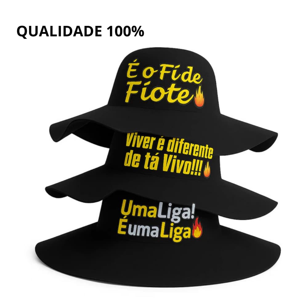 Chapéu Natanzinho frases cata ovo feltro tradicional chapéu batateiro chapéu caminhoneiro